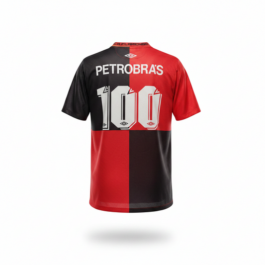 1995-1996 Flamengo CENTENARY Kit Soccer Jersey Football Shirt Umbro XL Authentic