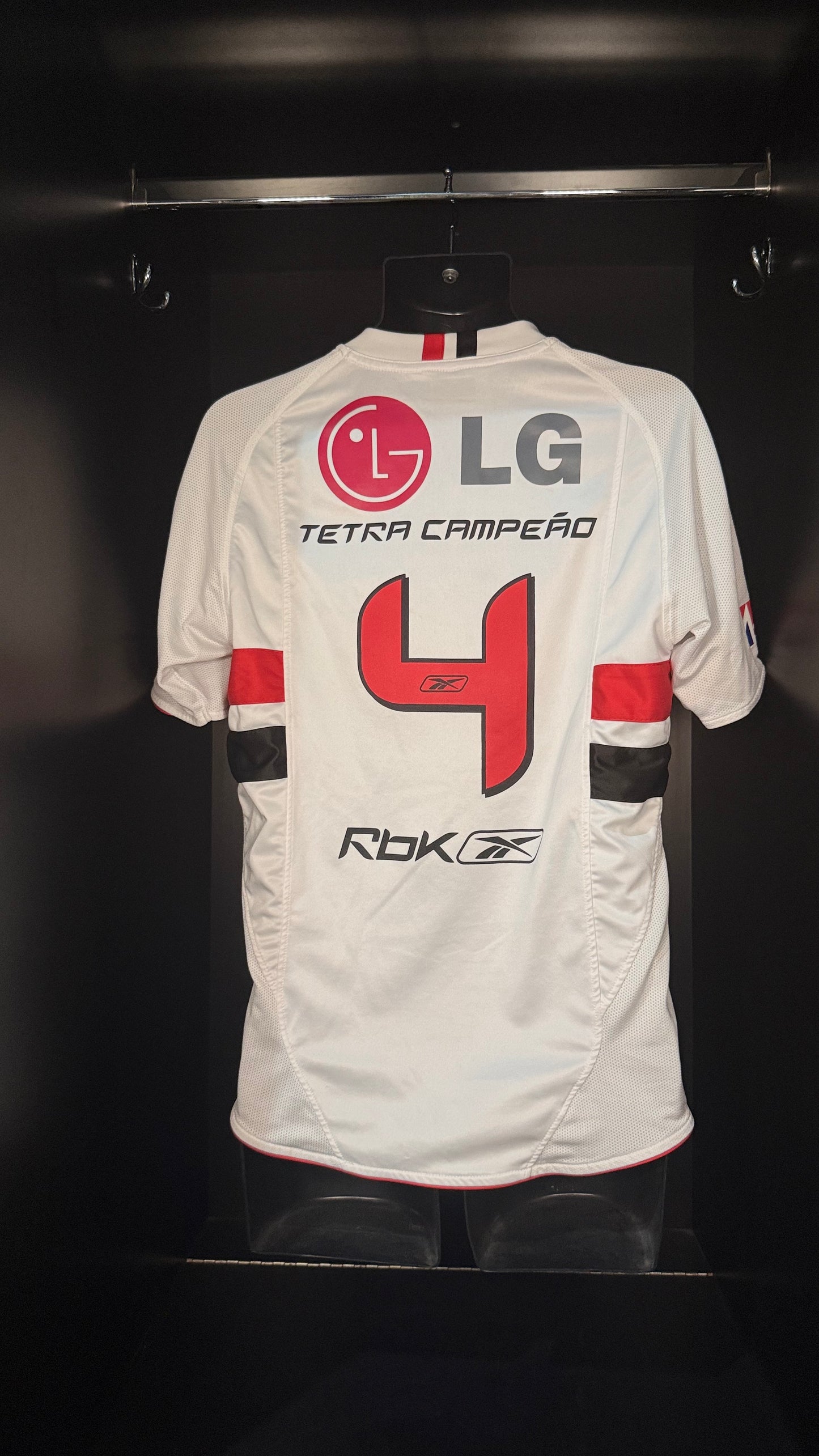 2006-2007 São Paulo FC "Celebration" HOME Kit Soccer Jersey Football Shirt Reebok Small Authentic