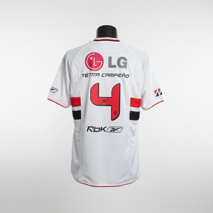 2006-2007 São Paulo FC "Celebration" HOME Kit Soccer Jersey Football Shirt Reebok Small Authentic