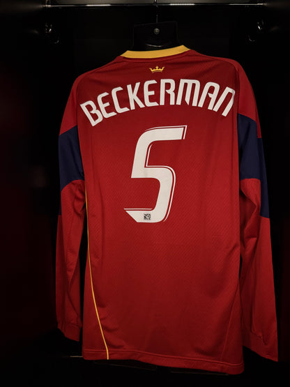 2010-2011 Real Salt Lake Beckerman HOME Kit Soccer Jersey Shirt adidas Large Authentic