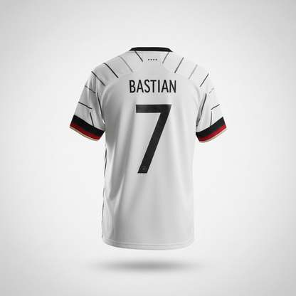 2020-2021 Germany Bastian HOME Kit Soccer Jersey Shirt adidas Large Authentic