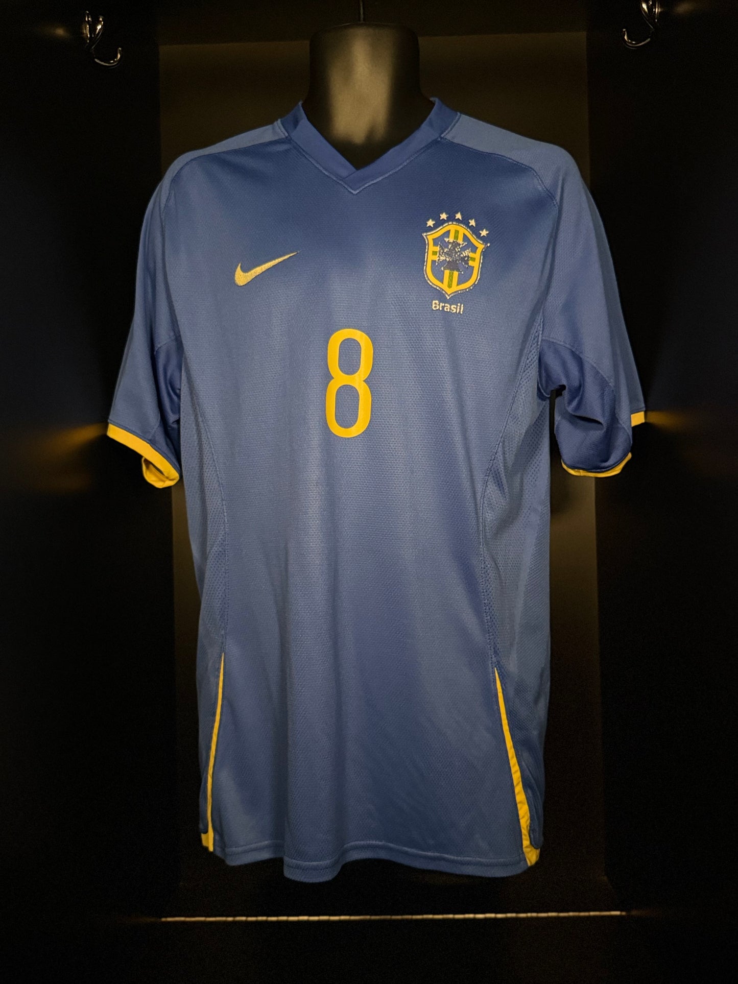 2008-2009 Brazil Kaka AWAY Kit Soccer Jersey Shirt Nike Large Authentic
