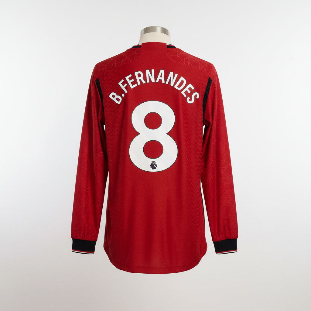 2023-2024 Manchester United B. Fernandes HOME Kit Soccer Jersey Football Shirt adidas Medium Authentic