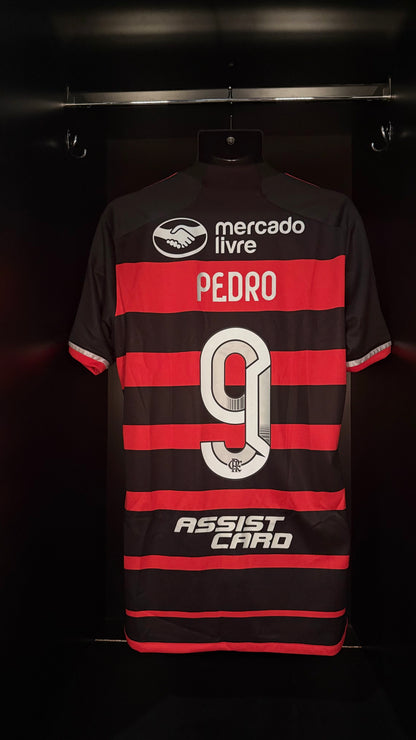 2024-2025 Flamengo Pedro HOME Kit Soccer Jersey Football Kit adidas Large Authentic
