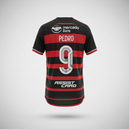 2024-2025 Flamengo Pedro HOME Kit Soccer Jersey Football Kit adidas Large Authentic