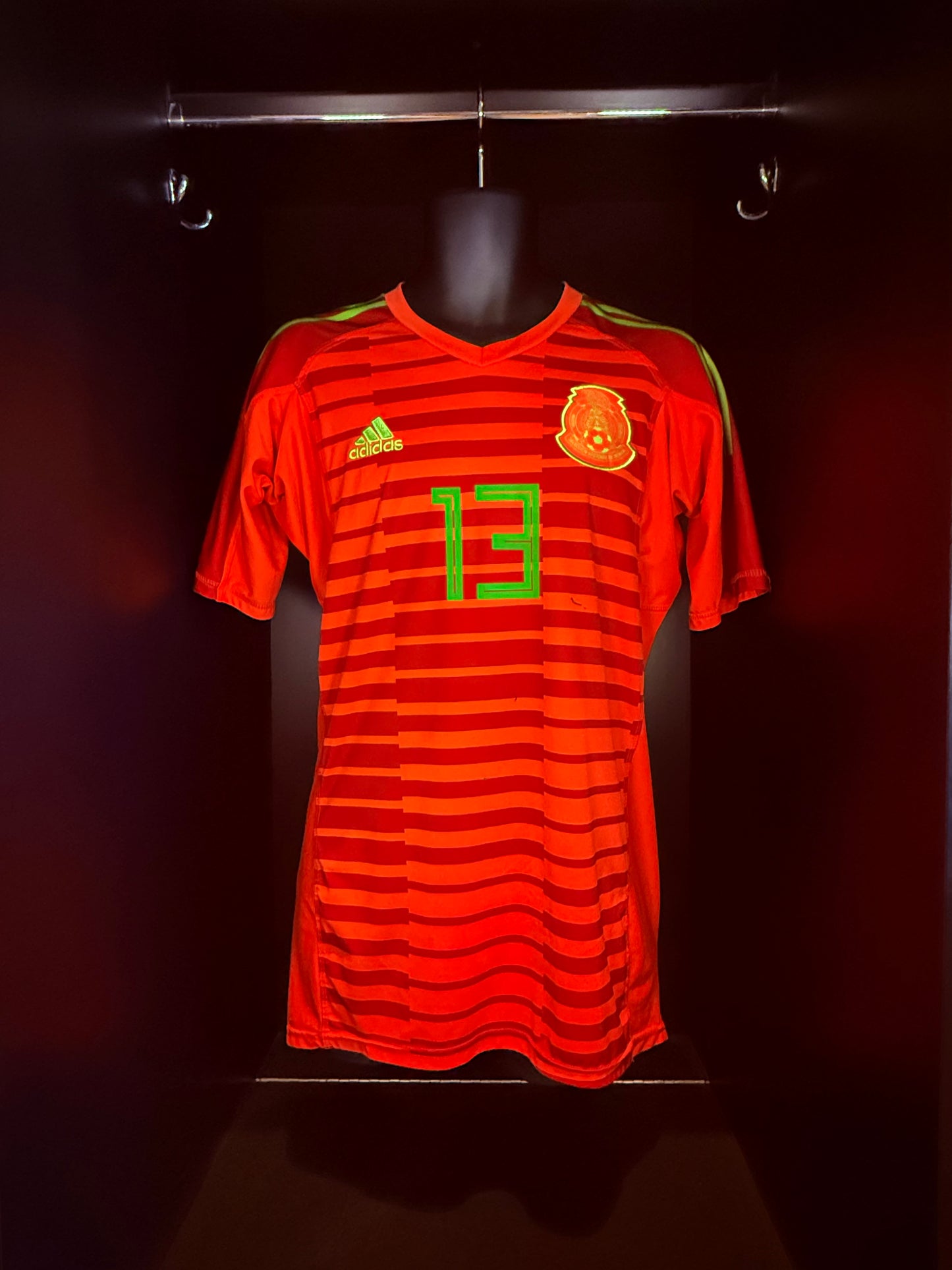 2018-2019 Mexico G. Ochoa GK Kit Soccer Jersey Football Shirt adidas Medium Authentic