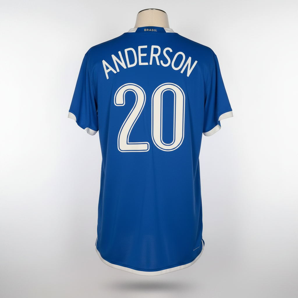 2006-2007 Brazil Anderson AWAY Kit - Soccer Jersey Football Shirt Nike XL Authentic