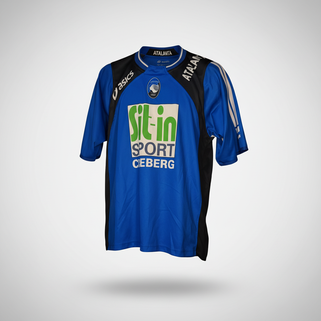 2006-2007 Atalanta BC TRAINING Kit Soccer Jersey Football Shirt Asics Medium Authentic