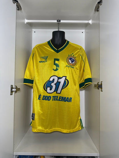 Brazil Futsal #5 - Penalty - 1999/2000 - HOME "Manoel Tobias" Kit