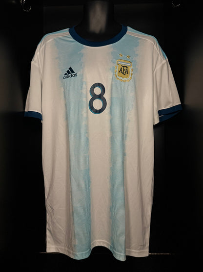 2019-2020 Argentina De Paul HOME Kit Soccer Jersey Shirt adidas XL Authentic