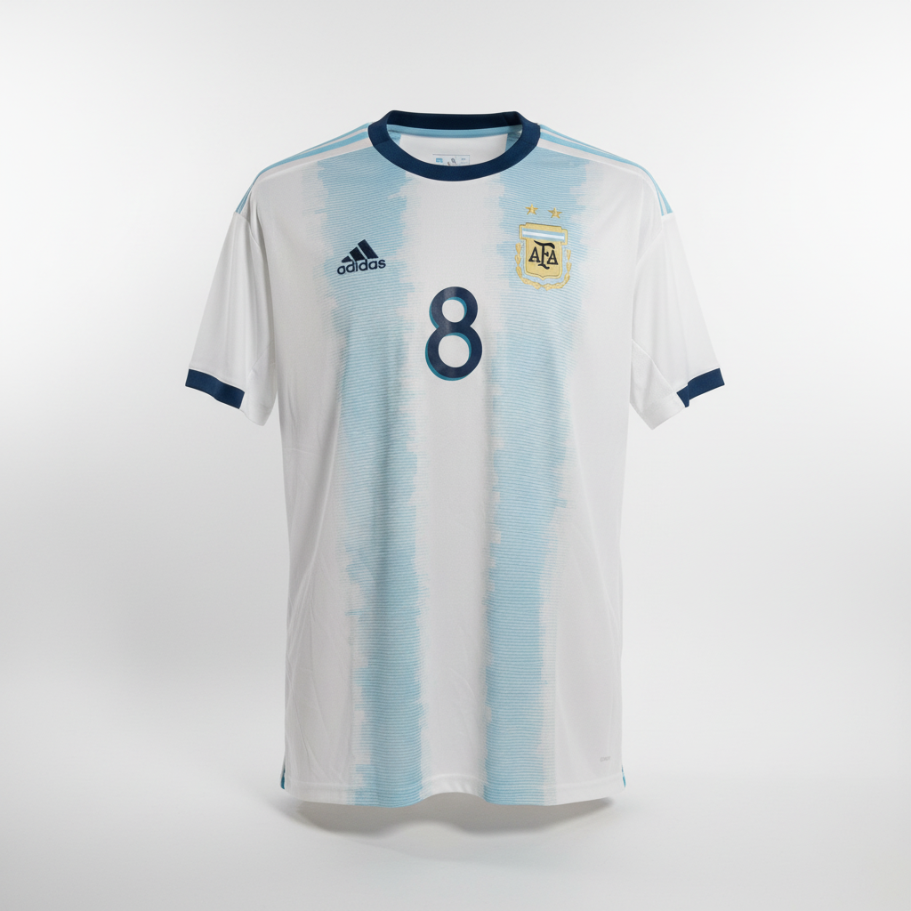 2019-2020 Argentina De Paul HOME Kit Soccer Jersey Shirt adidas XL Authentic