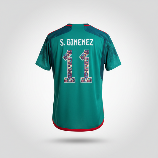 2022-2023 Mexico "Dia de los Muertos" S. Giménez HOME Kit Soccer Jersey Football Shirt adidas XL Authentic