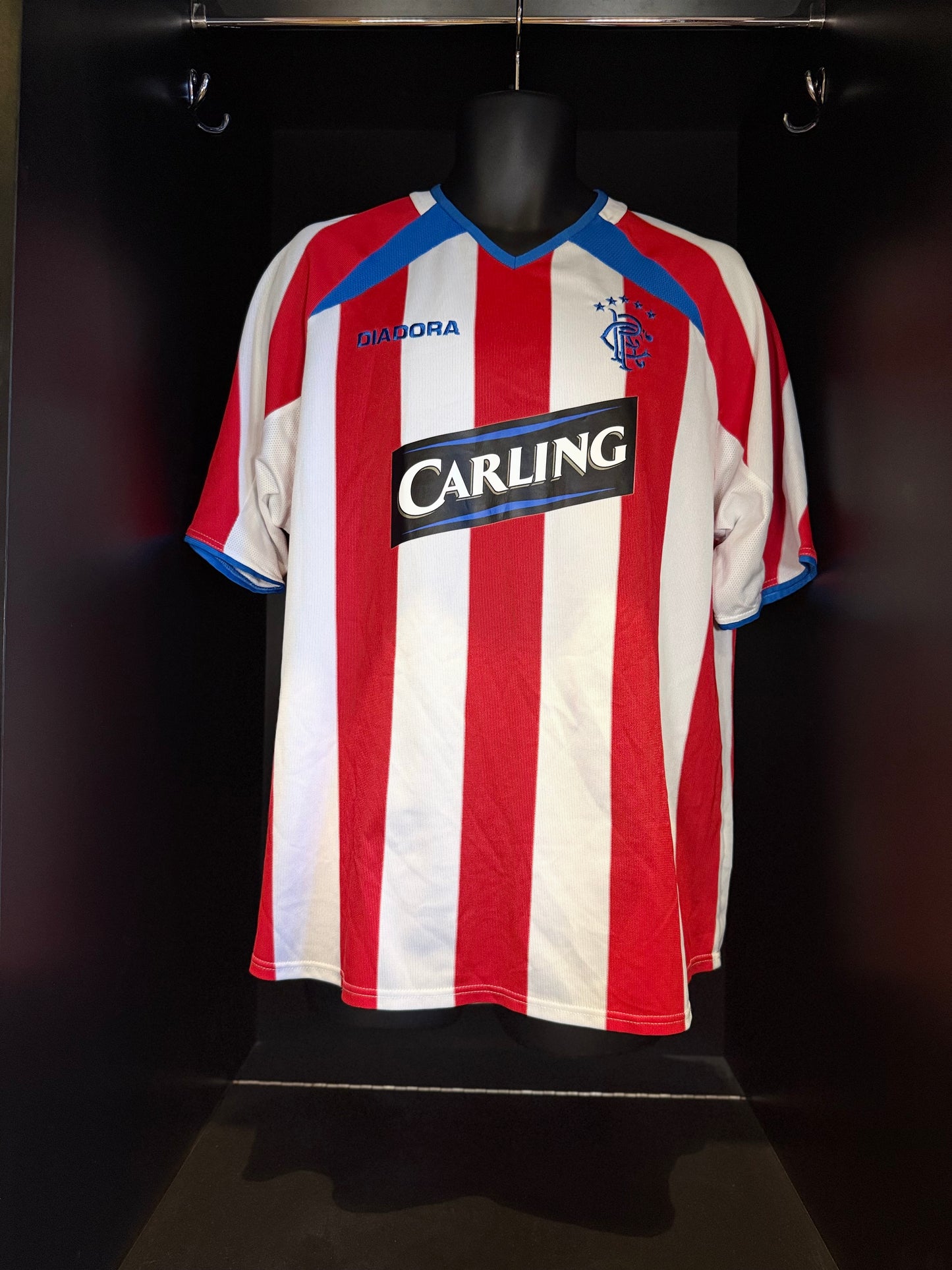 2003-2004 Glasgow Rangers Emerson AWAY Kit Soccer Jersey Football Shirt Diadora Large Authentic