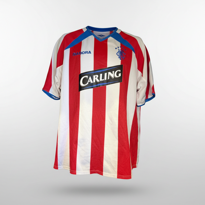 2003-2004 Glasgow Rangers Emerson AWAY Kit Soccer Jersey Football Shirt Diadora Large Authentic