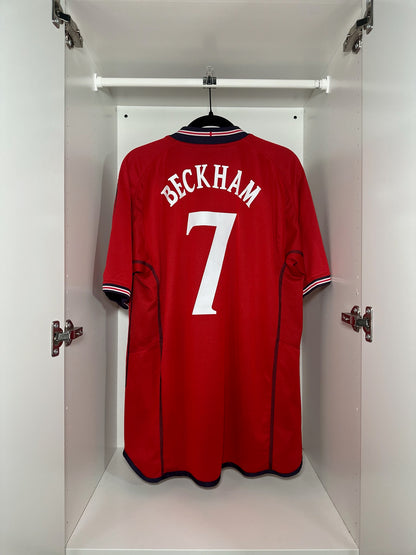 England Beckham #7 - Umbro - 2002/2003 - AWAY Reversible Kit