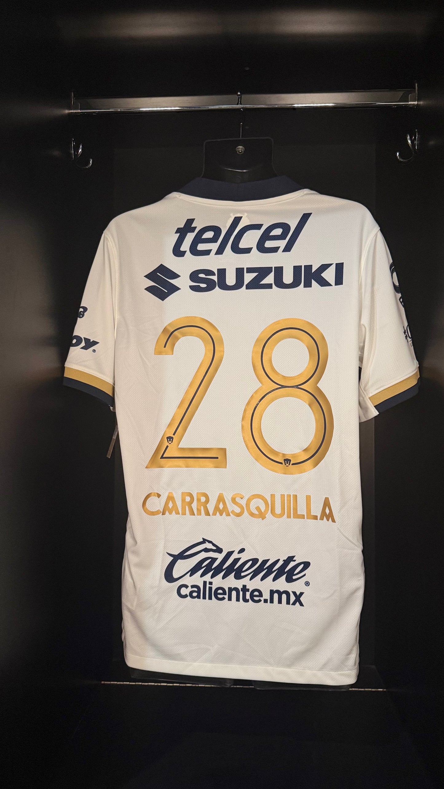 2025-2026 Pumas UNAM Carrasquilla HOME Kit Soccer Jersey Football Shirt Nike Large Authentic