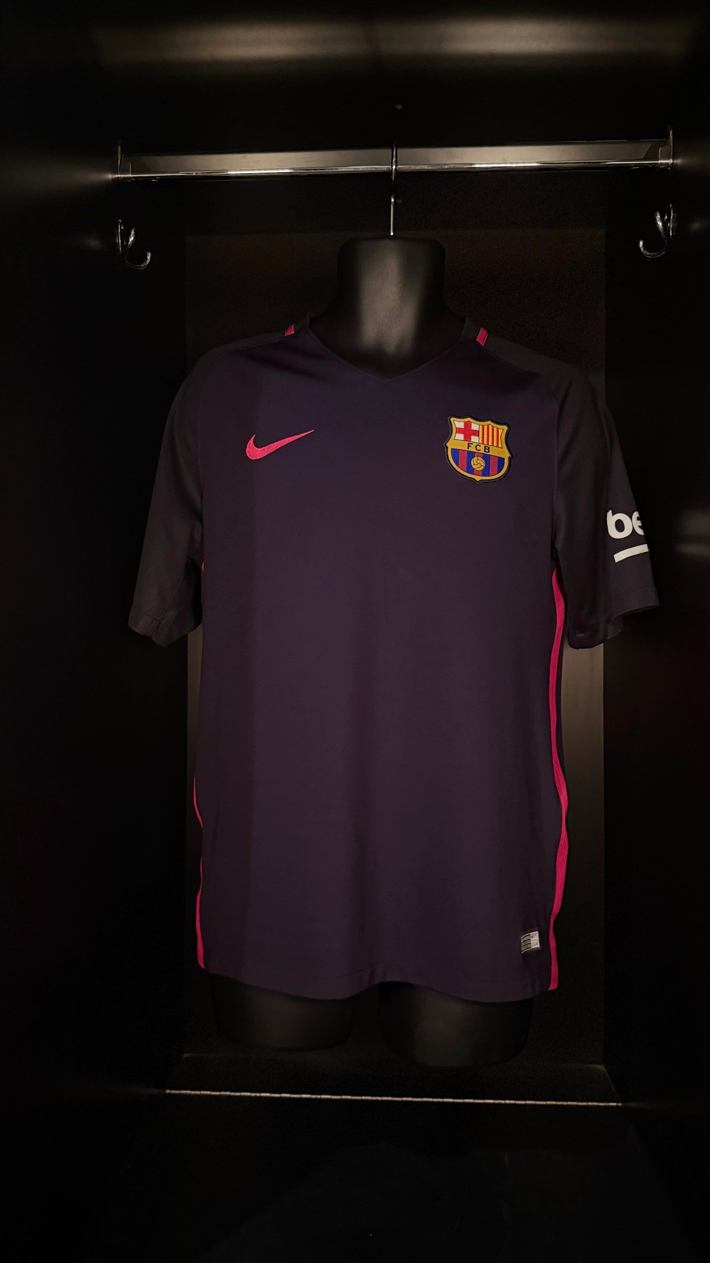 2016-2017 FC Barcelona Messi AWAY Kit Soccer Jersey Football Shirt Nike Medium Authentic