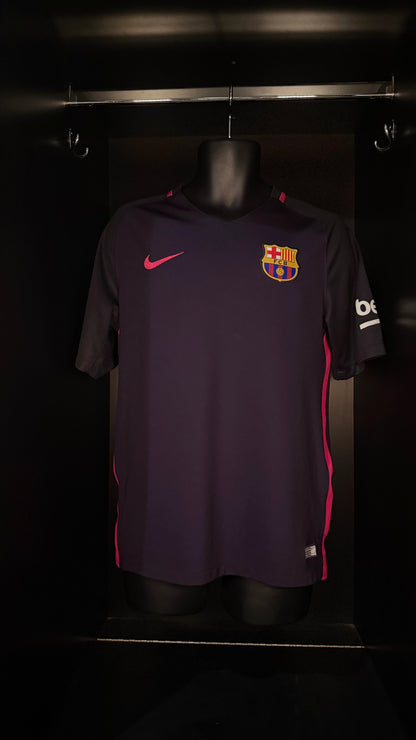 2016-2017 FC Barcelona Messi AWAY Kit Soccer Jersey Football Shirt Nike Medium Authentic