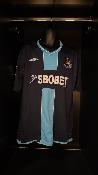 2009-2010 West Ham United Kovac AWAY Kit Soccer Jersey Football Shirt Umbro XL Authentic