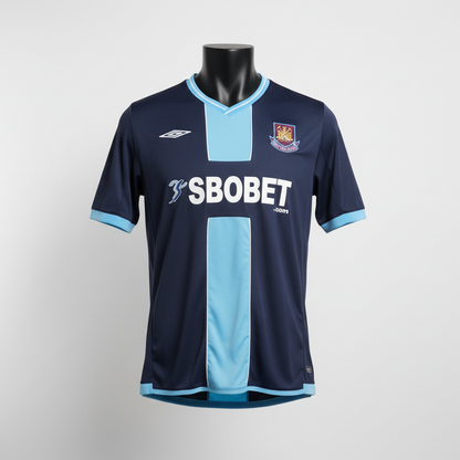 2009-2010 West Ham United Kovac AWAY Kit Soccer Jersey Football Shirt Umbro XL Authentic