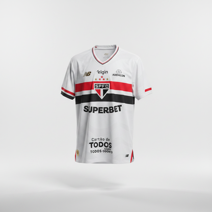 2025-2026 São Paulo FC Oscar HOME Kit Soccer Jersey Football Shirt New Balance Medium Authentic