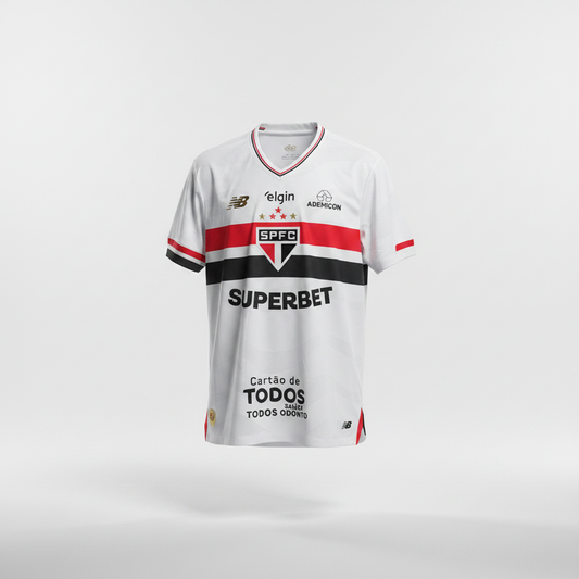 2025-2026 São Paulo FC Oscar HOME Kit Soccer Jersey Football Shirt New Balance Medium Authentic