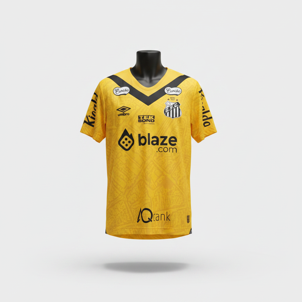2024-2025 Santos Luan Peres THIRD Kit Soccer Jersey Football Shirt Umbro Large Authentic