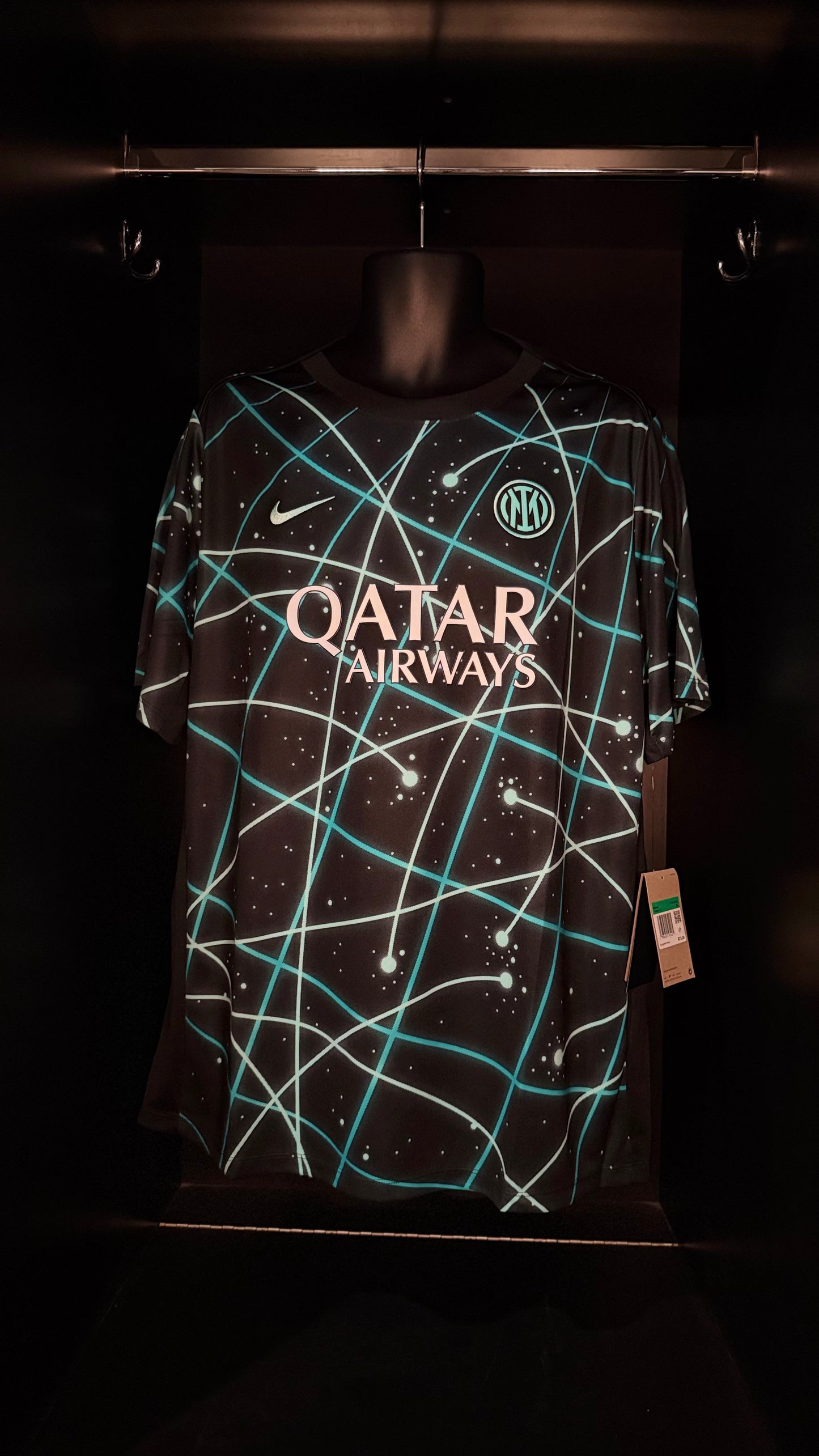 2025-2026 Inter Milan WARM-UP Kit Soccer Jersey Football Shirt Nike XL Authentic