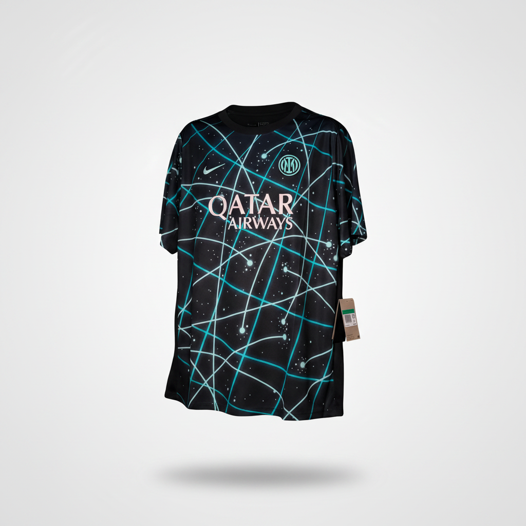 2025-2026 Inter Milan WARM-UP Kit Soccer Jersey Football Shirt Nike XL Authentic