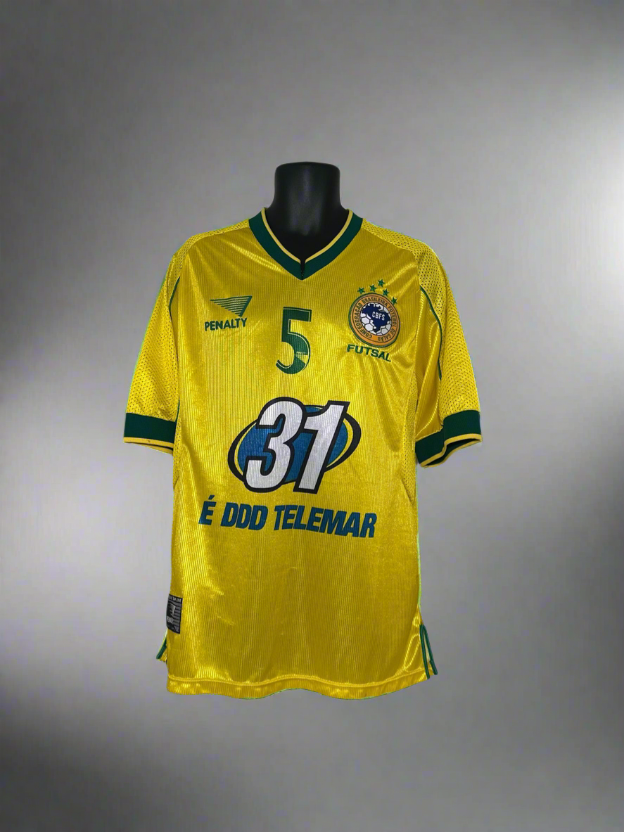 Brazil Futsal #5 - Penalty - 1999/2000 - HOME "Manoel Tobias" Kit