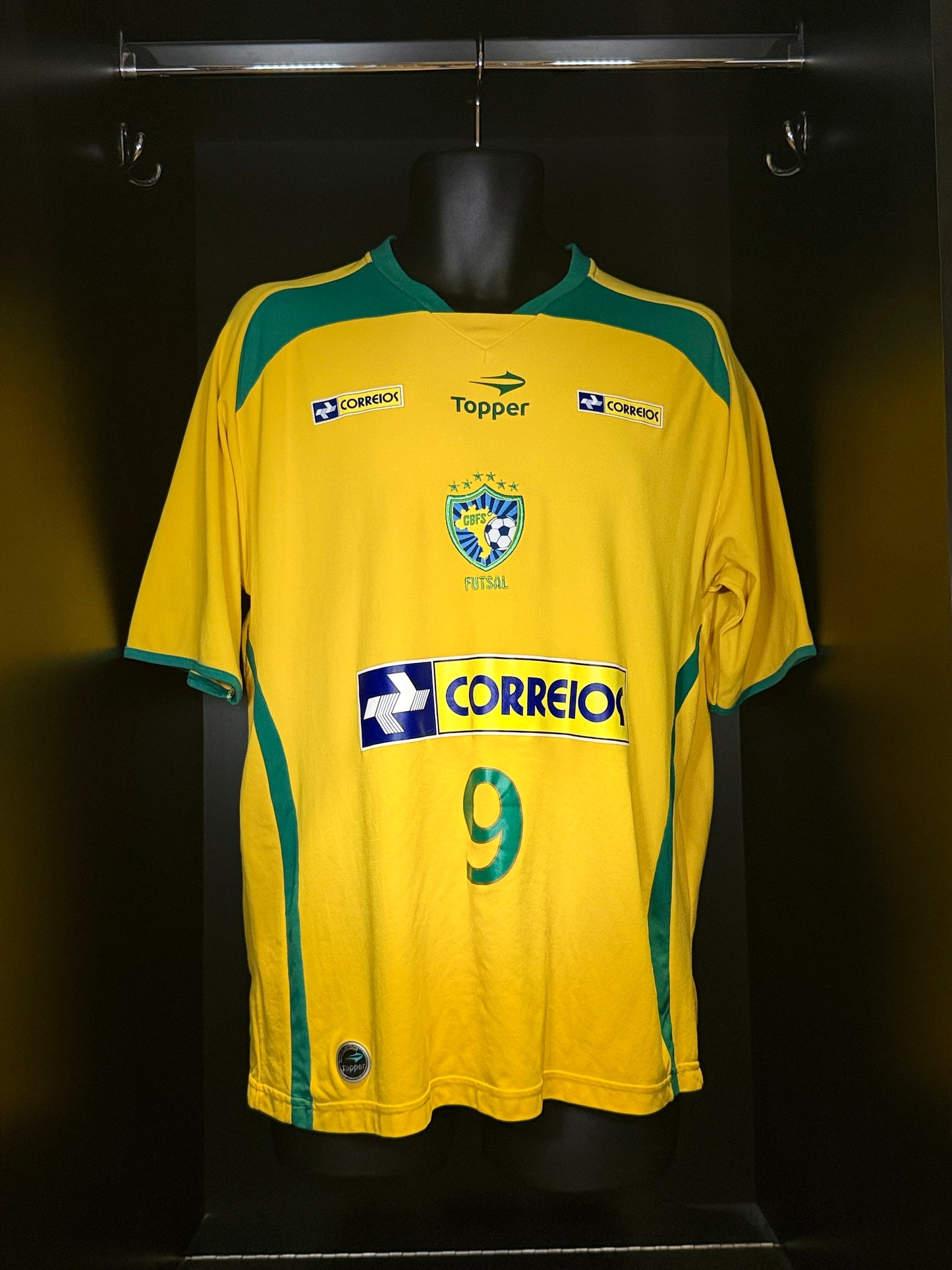 2011-2012 Brazil (Futsal) HOME Kit - Soccer Jersey Football Shirt Topper Medium Authentic