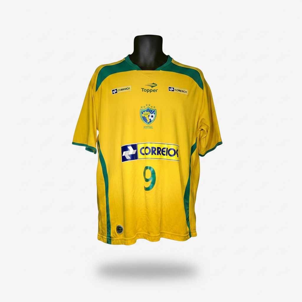 2011-2012 Brazil (Futsal) HOME Kit - Soccer Jersey Football Shirt Topper Medium Authentic