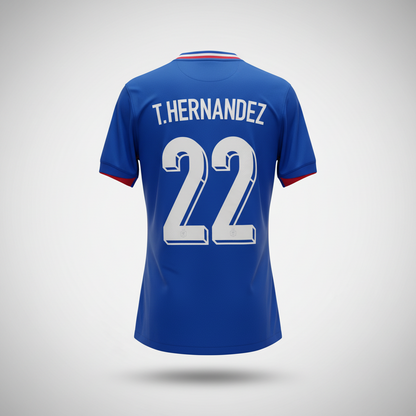 2024-2025 France T. Hernandez HOME Kit Soccer Jersey Football Shirt Nike Medium Authentic