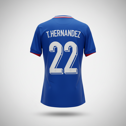 2024-2025 France T. Hernandez HOME Kit Soccer Jersey Football Shirt Nike Medium Authentic