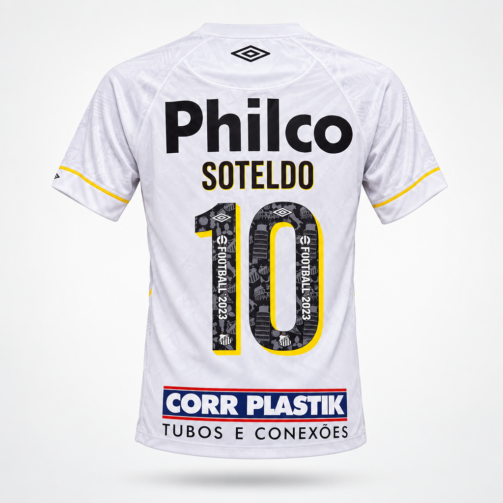 2023-2024 Santos Soteldo HOME Kit Soccer Jersey Football Shit Umbro