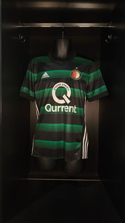 2017-2018 Feyenoord AWAY Kit Soccer Jersey Football Shirt adidas Small Authentic