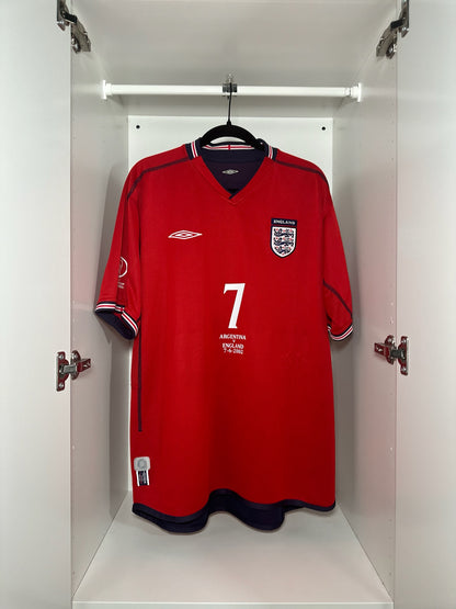 England Beckham #7 - Umbro - 2002/2003 - AWAY Reversible Kit