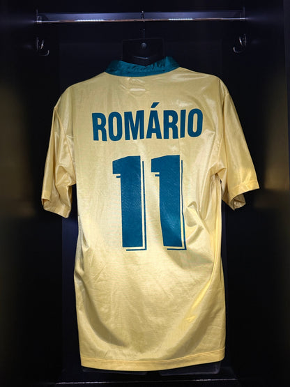 1994-1996 Brazil (CBF) Romario HOME Kit - Soccer Jersey Football Shirt Umbro Medium Authentic