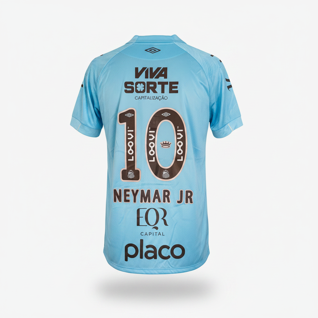 2025-2026 Santos Neymar Jr. THIRD Kit Soccer Jersey Football Shirt Umbro Large Authentic