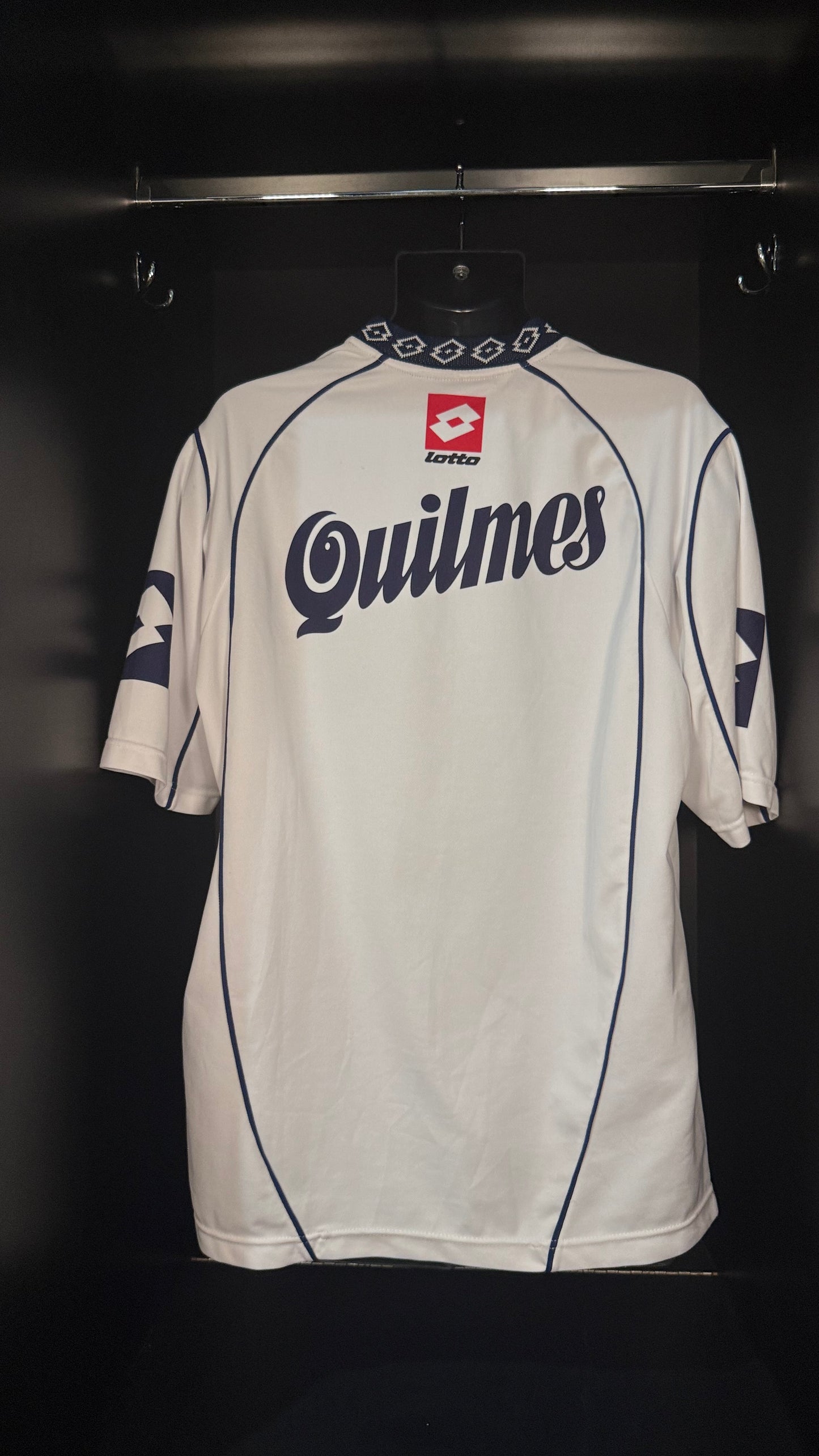2004-2005 Quilmes HOME Kit Soccer Jersey Football Shirt Lotto Medium Authentic