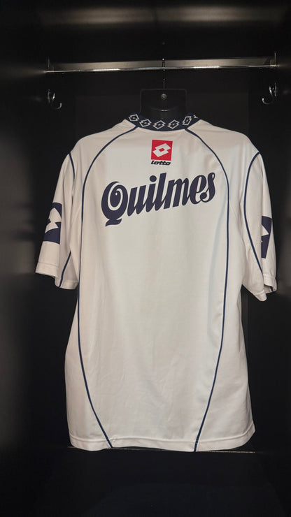 2004-2005 Quilmes HOME Kit Soccer Jersey Football Shirt Lotto Medium Authentic