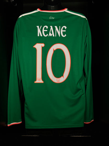 2017-2018 Ireland Keane HOME Kit Soccer Jersey Shirt New Balance Large Authentic
