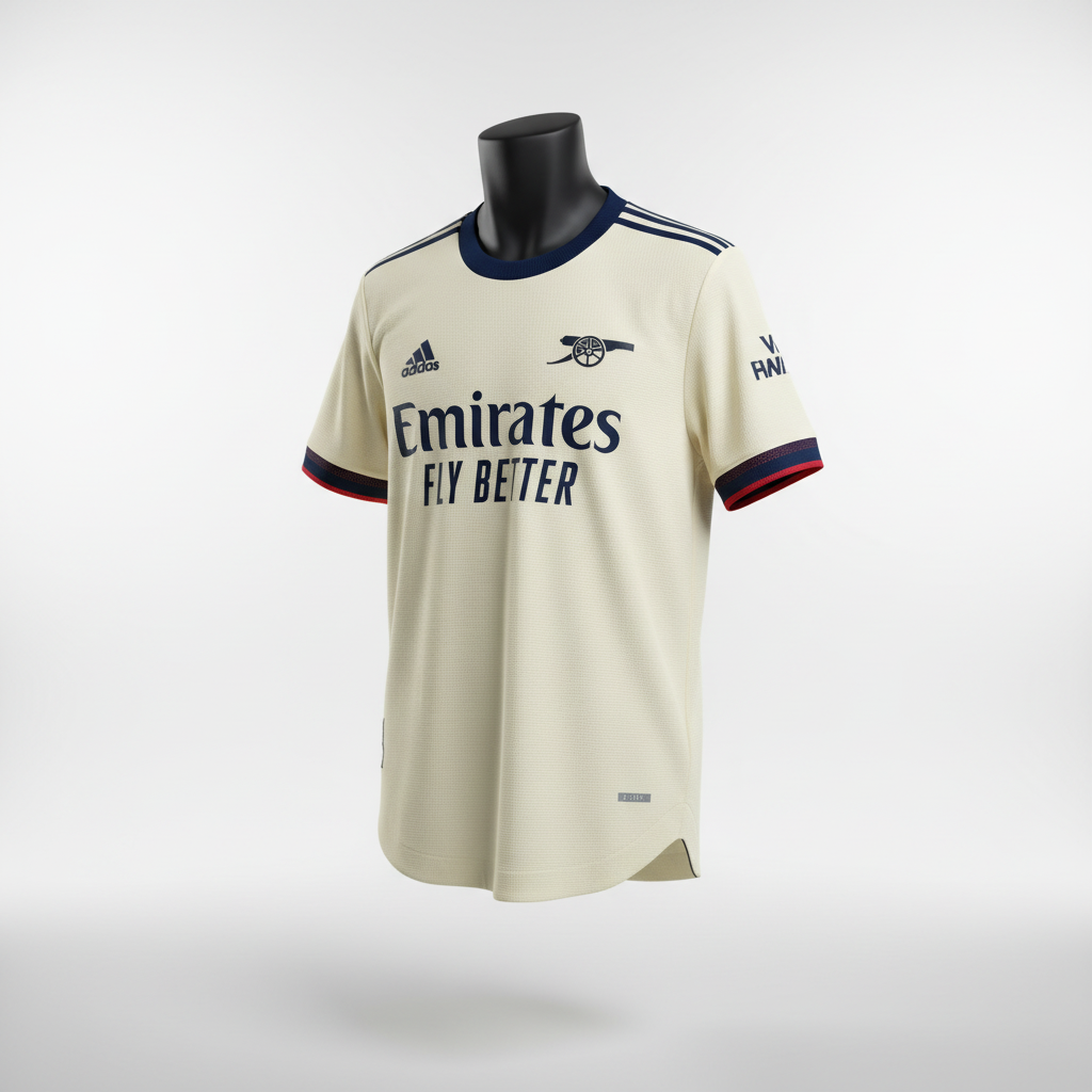 2021-2022 Arsenal FC Aubameyang AWAY Kit Soccer Jersey Football Shirt adidas Small Authentic