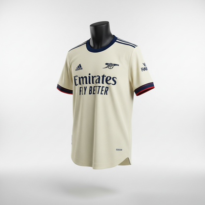 2021-2022 Arsenal FC Aubameyang AWAY Kit Soccer Jersey Football Shirt adidas Small Authentic