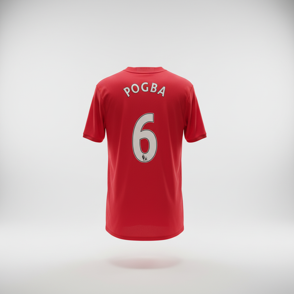 2016-2017 Manchester United Pogba HOME Kit Soccer Jersey Football Shirt adidas Large Authentic