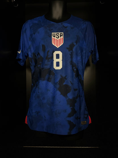 2022-2023 United States (USA) McKennie AWAY Kit Soccer Jersey Shirt Nike Medium Authentic
