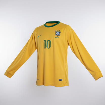 2010-2011 Brazil (CBF) Kaká #10 HOME Kit Soccer Jersey Shirt Nike Extra-Large Authentic