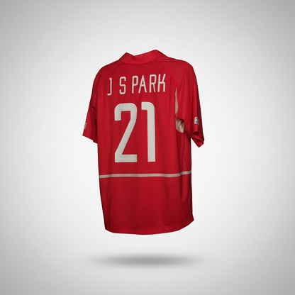 2002-2003 South Korea J S Park HOME Kit Soccer Jersey Shirt Nike Large Authentic