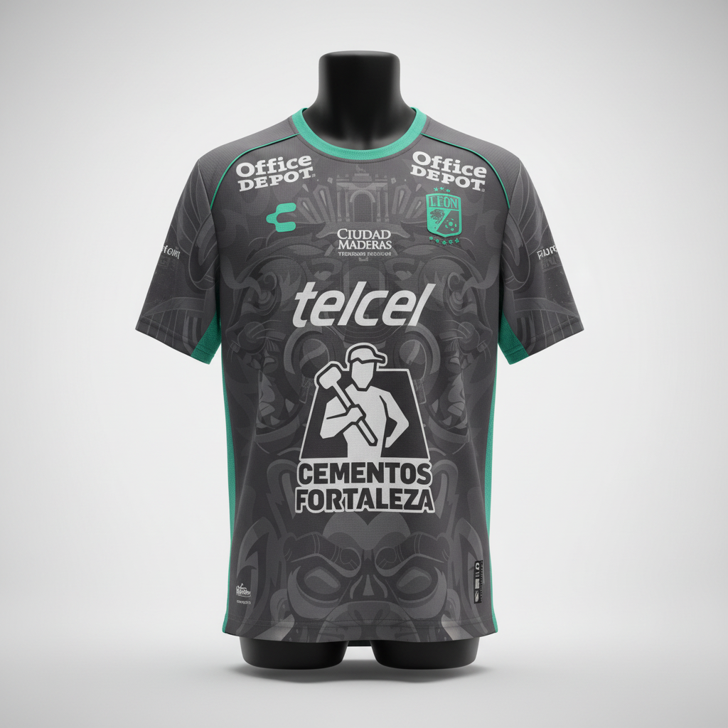 2024-2025 Club Leon THIRD Kit Soccer Jersey Football Shirt Charly Large Authentic