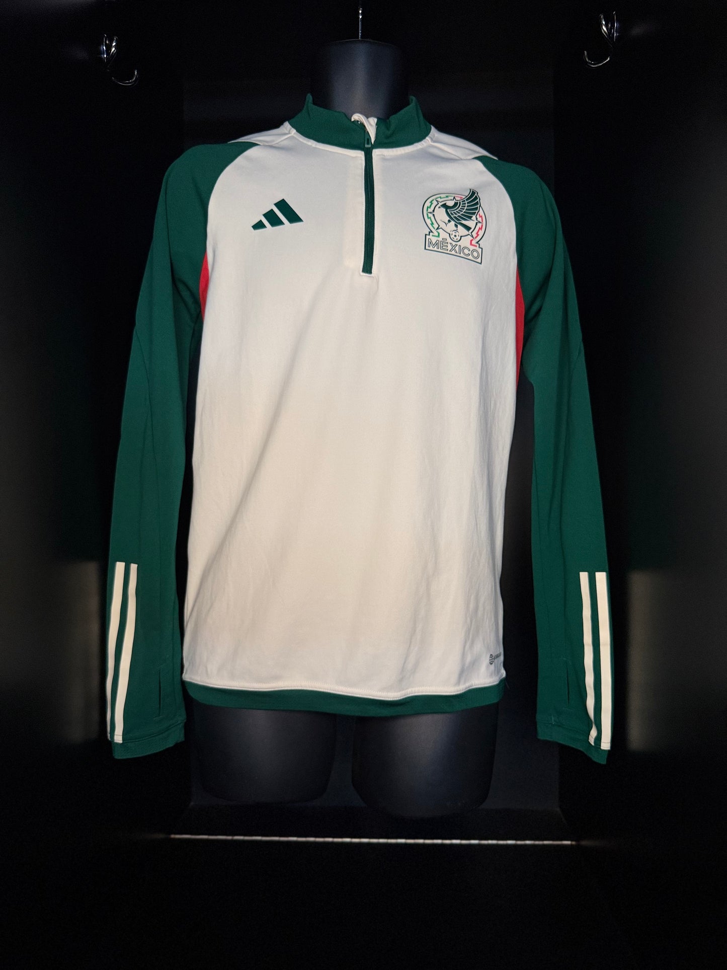 2023-2024 Mexico 1/4 ZIP TOP JACKET Soccer adidas Small Authentic